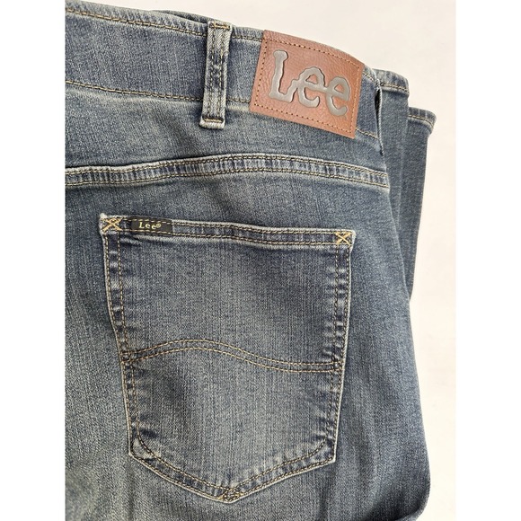 Lee Men's Extreme Motion Straight Fit Tapered Leg Jeans 38 X 28 - Picture 5 of 5